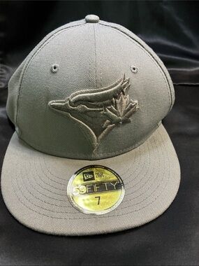 New Era Gray Toronto Blue Jays Fitted Hat